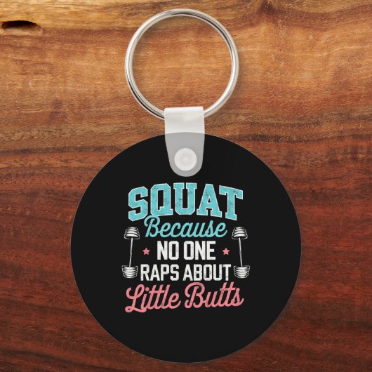 小さなおもしろいお尻をレイプする人がいないから キーホルダー (正面)