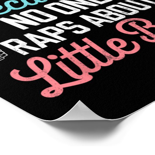 小さなおもしろいお尻をレイプする人がいないから ポスター (角)