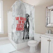 小さなおもしろい大きなダネシャワーカーテン シャワーカーテン (インサイチュ)