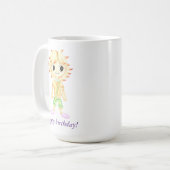 小さなおもしろい生姜 コーヒーマグカップ (正面左)
