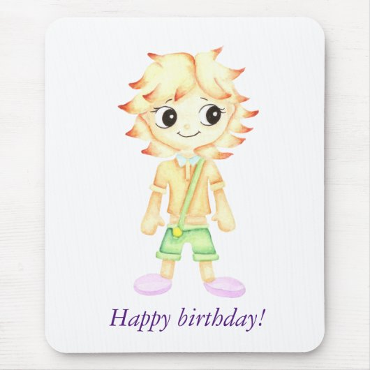 小さなおもしろい生姜 マウスパッド (正面)