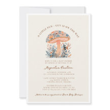 小さなおもしろい男キノコ秋赤ちゃんシャワー