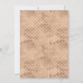 小さなおもしろい男キノコ秋赤ちゃんシャワー 招待状 (裏面)