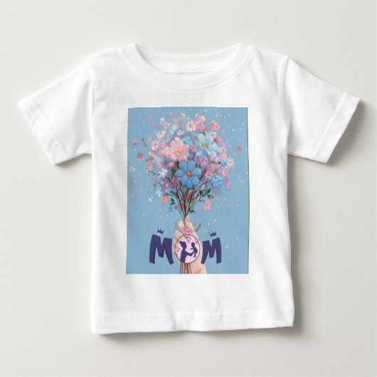 小さなお子様用のベーシックなTシャツ ベビーTシャツ (正面)