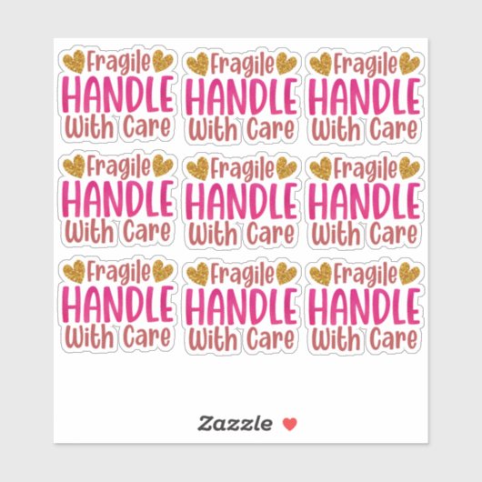 小さなお店でかわいく気にかい柄 シール (シート)