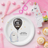 小さなお洒落ブー気球の赤ちゃんシャワー ペーパープレート (パーティー)