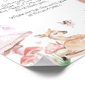 小さなお洒落妖精の赤ちゃんシャワーベビーしない ポスター (角)