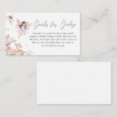 小さなお洒落妖精の赤ちゃんシャワー本ベビー エンクロージャーカード (正面/裏面)