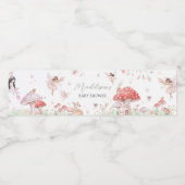 小さなお洒落妖精の赤ちゃんシャワー ペットボトルラベル (シングルラベル)