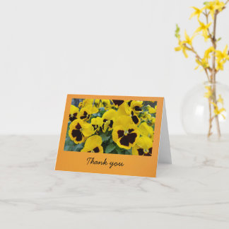 小さなお礼パンジー カード