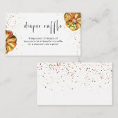 小さなかぼちゃおむつラッフルのエンクロージャカード エンクロージャーカード (正面/裏面)