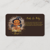 小さなかぼちゃかわいいかわいいグリッター赤ちゃんシャワー エンクロージャーカード (正面)