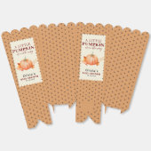 小さなかぼちゃかわいい秋素朴の赤ちゃん フェイバーボックス (見開き)