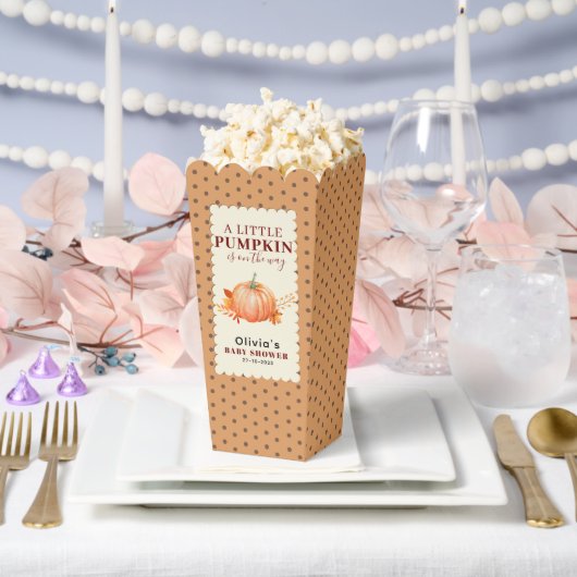 小さなかぼちゃかわいい秋素朴の赤ちゃん フェイバーボックス (ウェディング)