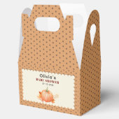 小さなかぼちゃかわいい秋素朴の赤ちゃん フェイバーボックス (オープン)