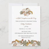 小さなかぼちゃがやってくる お知らせ、ベイビー 招待状 (正面)