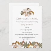 小さなかぼちゃがやってくる お知らせ 招待状, 赤ちゃん 招待状 (正面/裏面)