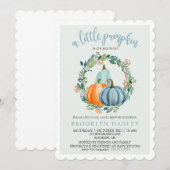 小さなかぼちゃがやってくる！シャワー招待状 招待状 (正面/裏面)