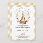 小さなかぼちゃがやってくる ベイビーシャワーの招待状 招待状 (正面/裏面)