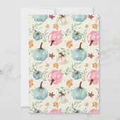 小さなかぼちゃがやってくる ベイビーシャワー オータム 招待状 (裏面)