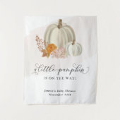 小さなかぼちゃがやってくる ベビーシャワー オーダーメイド タペストリー (正面)