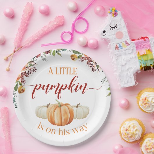 小さなかぼちゃがやってくる ペーパープレート (パーティー)