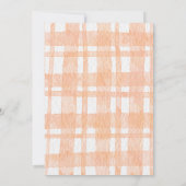 小さなかぼちゃがやってくる 女の子のベイビーシャワーパーティー 招待状 (裏面)