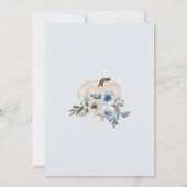 小さなかぼちゃがやってくる 招待状 ベイビー (裏面)