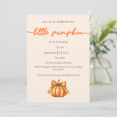 小さなかぼちゃがやってくる 招待状、赤ちゃん 招待状 (スタンド正面)