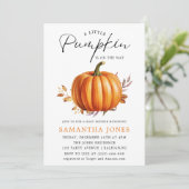 小さなかぼちゃがやってくる 秋のベイビーシャワー 招待状 (スタンド正面)