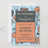 小さなかぼちゃが一つの招待状 招待状 (正面)