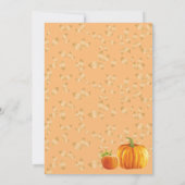 小さなかぼちゃが仲間入り！ベイビーシャワー 招待状 (裏面)