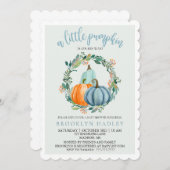 小さなかぼちゃが彼の道のシャワー招待状 招待状 (正面/裏面)