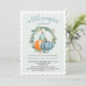 小さなかぼちゃが彼の道のシャワー招待状 招待状 (スタンド正面)