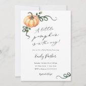 小さなかぼちゃが生まれてきます ベビーシャワーのお知らせ 招待状 (正面)