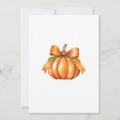 小さなかぼちゃが生まれるよ 招待状 赤ちゃん (裏面)