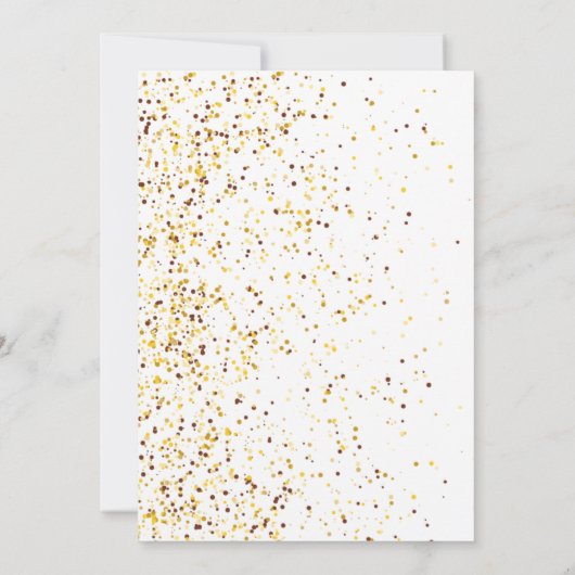 小さなかぼちゃが赤ちゃんシャワーの途中にある 招待状 (裏面)