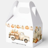 小さなかぼちゃが赤ちゃんシャワーを浴びている フェイバーボックス (正面)