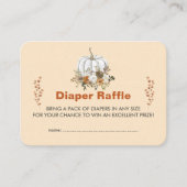 小さなかぼちゃが赤ちゃんシャワーを浴びる エンクロージャーカード (正面)