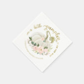 小さなかぼちゃが赤ちゃんシャワーを浴びる スタンダードカクテルナプキン (角)