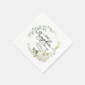 小さなかぼちゃが赤ちゃんシャワーを浴びる スタンダードカクテルナプキン (角)