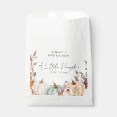 小さなかぼちゃが赤ちゃんシャワーを浴びる フェイバーバッグ (正面)