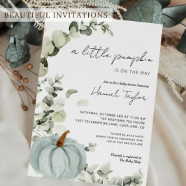 小さなかぼちゃが赤ちゃんシャワーを浴びる フェイバーボックス