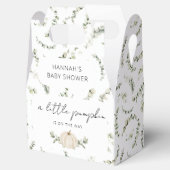 小さなかぼちゃが赤ちゃんシャワーを浴びる フェイバーボックス (オープン)