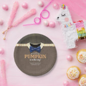 小さなかぼちゃが赤ちゃんシャワーを浴びる ペーパープレート (パーティー)