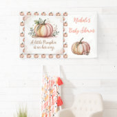 小さなかぼちゃが赤ちゃんシャワーを浴びる 横断幕 (インサイチュ)