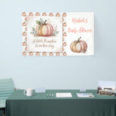 小さなかぼちゃが赤ちゃんシャワーを浴びる 横断幕 (トレードショー)