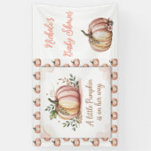 小さなかぼちゃが赤ちゃんシャワーを浴びる 横断幕 (縦)