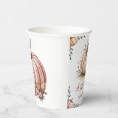 小さなかぼちゃが赤ちゃんシャワーを浴びる 紙コップ (右)