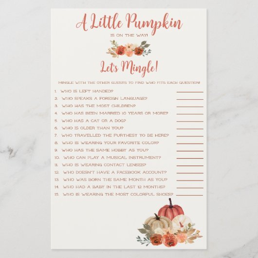 小さなかぼちゃが途中だゲームをやろう (正面)